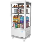 image of Koolmore CDCU-3C-WH - 16.75" Display 3 cu.ft, White, Doors LED Temp 32-53°F, 3 Shelves, Defrost, R290