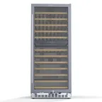 image of Koolmore KM-CW92DZ-SS 23" Glass Door Wine Refrigerator, Dual Temperature, 92 Bottles