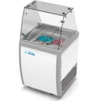 image of Koolmore KM-ICD-26SD-FG 26" Gelato/Ice Cream Dipping Cabinet w/ Sneeze Guard