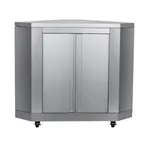 image of Koolmore KM-OKS-CCAB Outdoor Corner Cabinet, 26"W, (2) Hinged Doors