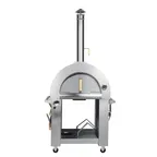 image of Koolmore KM-OKS-DFPO Gas & Wood Fired Pizza Oven, 32"W, Flue Tamper Control