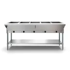 image of Koolmore KM-OWS-5 72" Electric Steam Table with Undershelf, (5) Open Wells
