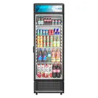image of Koolmore MDR-1GD-12C 24" 1‑Section Glass Door Refrigerator, 12 cu ft, Steel, 1/4 HP, LED, R‑600a