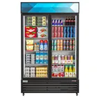 image of Koolmore MDR-2GD-35C - 2‑Section 38 cu ft. Glass Door Refrigerator, 47" Width, 1/2 HP, R‑290, Lighting