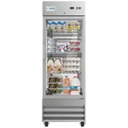 image of Koolmore RIR-1D-GD 29" 1-Glass Door Reach-In Refrigerator, 21 cu. ft., Bottom Mounted
