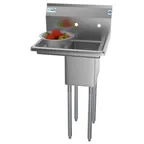 image of Koolmore SA101410-10L3 One Compartment Sink, 23"W X 20"D X 44-1/2"H