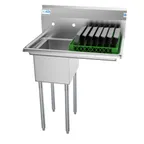 image of Koolmore SA121610-16R3 One Compartment Sink, 31"W X 22"D X 44-1/2"H