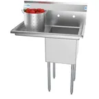 image of Koolmore SA151512-15L3 One Compartment Sink, 33"W X 21"D X 44-1/2"H