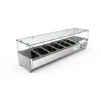 image of Koolmore SCDC-6P-SG 59" Refrigerated Countertop Prep Unit