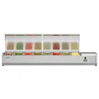 image of Koolmore SCDC-8P-SSL 71" Refrigerated Countertop Prep Unit