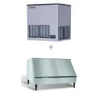 image of Kold-Draft GTX564ACE/KDB230 Air Cooled Full Cube 502 lb Ice Machine with Bin, 230 lb Storage