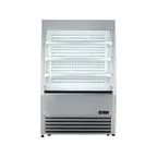 image of Kool-It KOM-36SS 36" Self-Serve Vertical Open Air Merchandiser, Stainless Steel, 14 cu. ft.