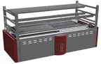 image of Kopa Oven KOPA ROBATA 120T 57" Countertop Robata Charcoal Grill w/ 3 Fixed Tiers
