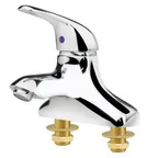 image of Krowne 14-520L Single Lever Deck Mount Lavatory Faucet w/ 4" Centers, Fixed Spout
