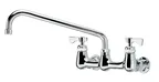 image of Krowne 14-814L Krowne Royal Series Faucet, Splash-Mounted, 8" Centers, 14" Swing Spout