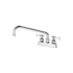 image of Krowne 15-310L Royal Series Low Lead Deck Mount Faucet w/ 4" Centers, 10" Swing Spout