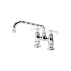 image of Krowne 15-408L Royal Series Low Lead Deck Mount Faucet w/ 4" Centers, 8" Swing Spout