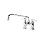 image of Krowne 15-410L Royal Series Low Lead Deck Mount Faucet w/ 4" Centers, 10" Swing Spout