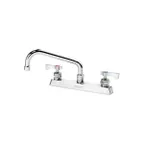 image of Krowne 15-508L Royal Series Low Lead Deck Mount Faucet w/ 8" Centers, 8"Swing Spout