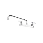 image of Krowne 15-512L Royal Series Low Lead Deck Mount Faucet w/ 8" Centers, 12" Swing Spout