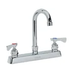 image of Krowne 15-525L Royal Series Low Lead Deck Mount Faucet w/ 8" Centers, 3.5" Gooseneck Spout
