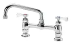 image of Krowne 15-808L Royal Series Low Lead Deck Mount Faucet w/ 8" Centers, 8" Swing Spout