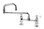 image of Krowne 15-818L Royal Series Double-Jointed Deck Mount Faucet w/ 8" Centers, 18" Swing Spout