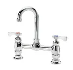 image of Krowne 15-825L Royal Series Low Lead Deck Mount Faucet w/ 8" Centers, 3.5" Gooseneck Spout