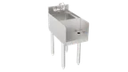 image of Krowne 18-12BD Silver Series Blender Dump Sink, 12" W X 22.5" D