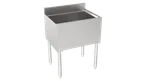 image of Krowne 18-24 Silver Series Insulated Ice Bin with Full Sliding Cover