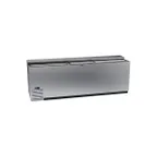 image of Krowne BC96-SS Stainless Steel Flat Top Bottle Cooler w/ 3 Sliding Lids, 5 Divider Racks