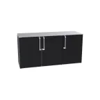 image of Krowne BD72 72" Three Section Back Bar Dry Storage Cabinet