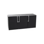 image of Krowne BR72 72" 3 Section Back Bar Cooler with Solid Door