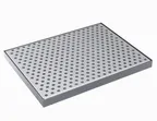 image of Krowne KDT-8X10.5S Drip Tray, 10-1/2"W X 8"D, Brushed Stainless Steel