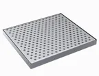 image of Krowne KDT-8X9S Drip Tray, 9"W X 8"D, Brushed Stainless Steel