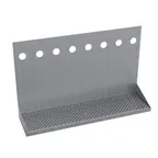 image of Krowne KHT-24S Hanging Tray – 24" Brushed Steel Length, Six‑Eight Faucet Wall/Under‑Counter Towers