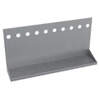 image of Krowne KHT-30S Hanging Tray, 30" OA Length Brushed Steel for Ten Faucet Wall/Under‑Counter Towers