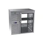 image of Krowne KPT36L 36" Pass-Thru Solid Door Back Bar Refrigerator