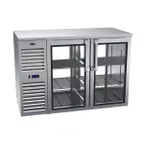 image of Krowne KPT52L 52" Pass-Thru Solid Door Back Bar Refrigerator