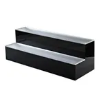 image of Krowne KR-2T36-R 36" Two Tier Royal Series Lighted Countertop Liquor Display, 18 Bottles