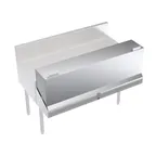 image of Krowne KR-DC46 Locking Cover For Double Speedrail, 46" Width, 43"-47" Stainless Steel Double Style