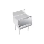 image of Krowne KR-SC24 Series Speed Rail Locking Cover, Single, 24" Width, 19"-24" Range, Stainless Steel