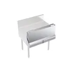 image of Krowne KR-SC30 Speed Rail Locking Cover, Single, 30" Width, 25"-30" Range, Stainless Steel