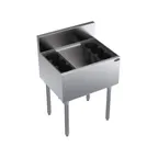 image of Krowne KR19-24-10 24" Underbar Ice Bin/Cocktail Unit w/ 74 lbs., 10-Circuit Cold Plate