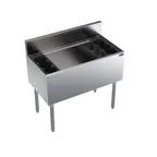 image of Krowne KR19-36DP 36" Underbar Ice Bin/Cocktail Unit w/ 146 lbs., 15" Bin Depth, No Cold Plate