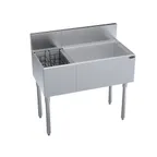 image of Krowne KR19-M36R-10 36" Underbar Ice Bin/Cocktail Station w/ 74-lbs. Ice, 6-Bottle Well, 7-Circuit