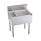 image of Krowne KR19-MS26L-7 Bottle Well Bin Underbar Ice Bin/Cocktail Station  w/ 69 lb Ice Bin