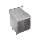 image of Krowne KR24-GSB1 24" Underbar Glass Rack Storage Unit w/ Drainboard Top, Rack Slides