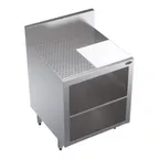 image of Krowne KR24-GSB4 24" Underbar Glass Rack Storage Unit w/ Flat Top, 2-Rack Capacity, Open Base