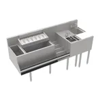 image of Krowne KR24-MT68 68" Sink Combo Underbar Ice Bin/Cocktail Station - Left